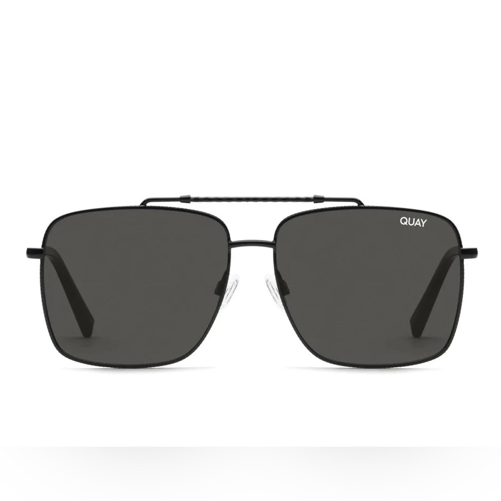 Quay HOT TAKE Black Square Sunglasses